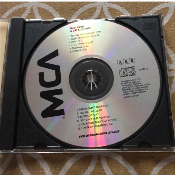 Patsy Cline Greatest Hits CD - Picture 4 of 4